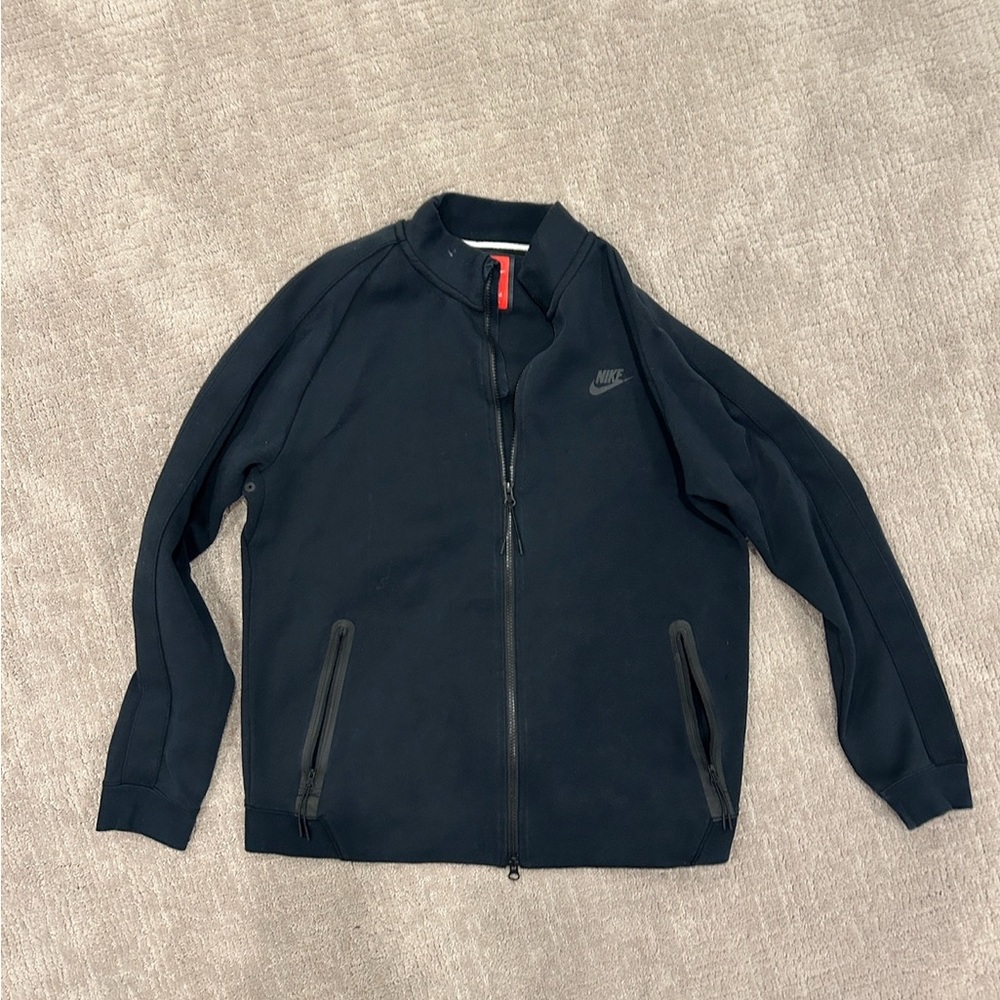 Nike Men's Dark Jacket with Zippered Pockets